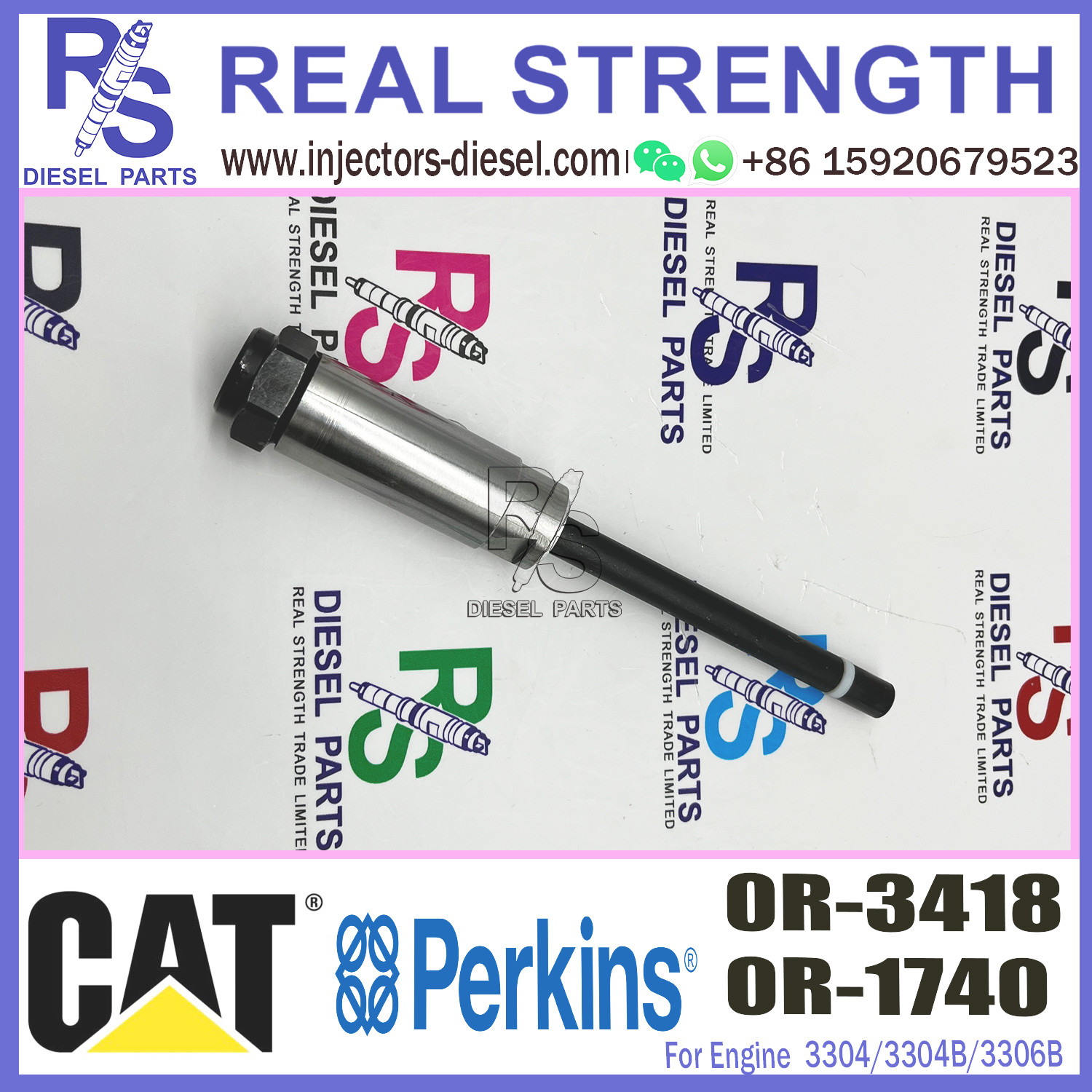 8N7005 Diesel Injector Assembly 0R-1740 For Engine CAT 3304 3304B 3306B 3306