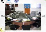 Arch Shape Stainless Steel Commercial 12 Seats Teppanyaki Grill Table Electromag