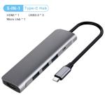 ROHS MacBook Pro RJ45 Adapter PD Charging 8 Port USB3.0 HUB