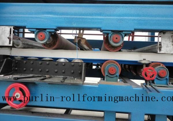 Colored Steel PU Sandwich Panel Production Line , Roof Panel Roll Forming