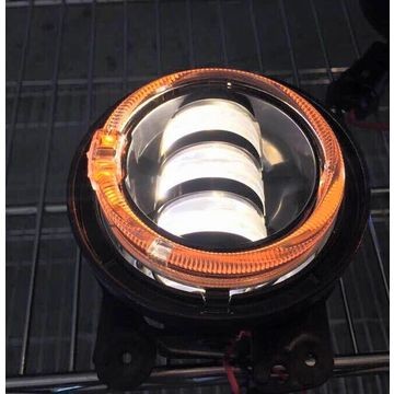 Black aluminum 4 Inch 30W Led Fog Lights DC12-15V For Trucks Harley Motorcycles Stainless Steel Bracket