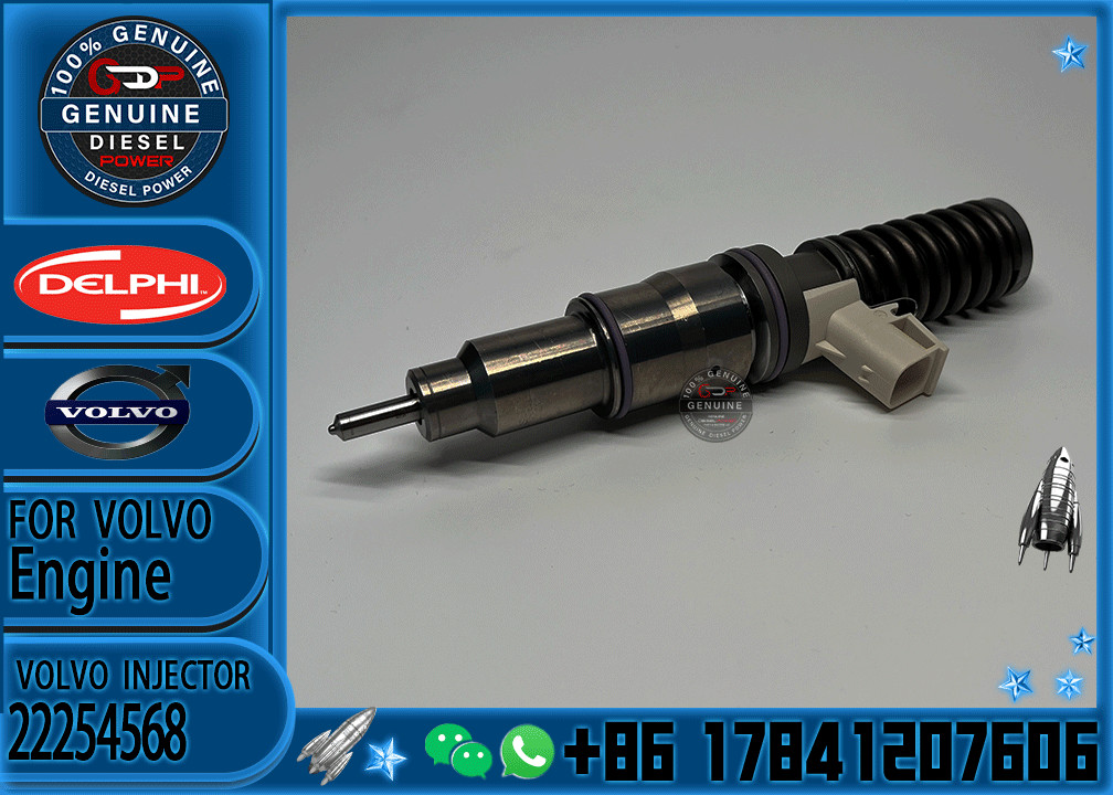 4 Pin Injector Diesel Fuel Injector 22254568 7422254568 85002180 85020180 For Volvo MD13 EURO 6
