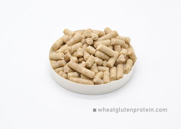 Buy cheap Bulk Dried Wheat Gluten Pellet In 4mm Cylindrical Safe Easy to Transport from wholesalers