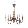 Buy cheap Vintage Iron Filament Painted wood chandelier for Hotel Indoor Lighting (WH-CI-17) from wholesalers