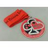 Buy cheap Festival Custom Running Medals Silver Plating Award Ribbons Medals from wholesalers