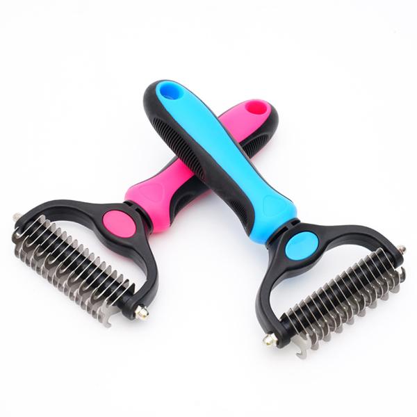 Buy cheap Wholesale Pet Double Sided Knotting Hair Brush Special Grooming Rake Comb For Dogs And Cats from wholesalers