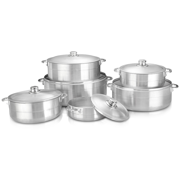 New Design wholesale 12 pieces non-stick cookware sets aluminum cooking pot of household