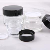 Buy cheap Transparent Glass Cosmetic Cream Jar No Leakage Waterproof For Makeup Industry product