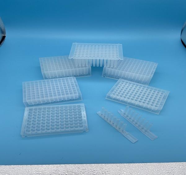 Buy cheap Pointed Bottom Deep Well PCR Plates 96 Well Transparent Magnetic Sleeve from wholesalers