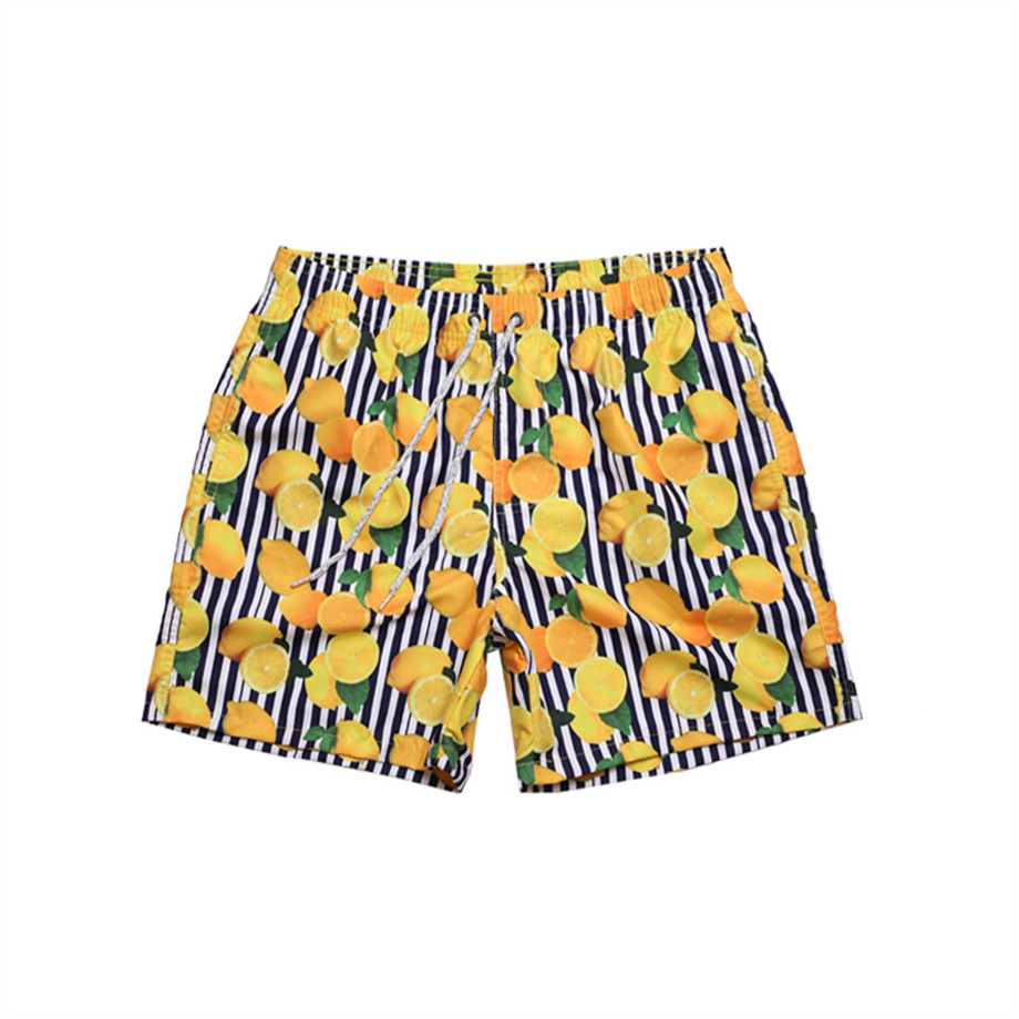 Wholesale Men Swimwear Board Shorts Men Printed Swim Trunks Men Beach Shorts