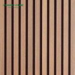HPL 12mm Thickness Wood Slat Acoustic Panels with Gun Nail Accessories