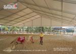 Self - Cleaning 30m Wide Sport Event Tents Glass Hard Sidewall For Horse Arena