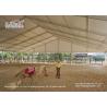 Buy cheap Self - Cleaning 30m Wide Sport Event Tents Glass Hard Sidewall For Horse Arena from wholesalers