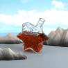 Buy cheap Super Flint Glass Unique Shape 500ml Star Shaped Wine Glass Bottle with Childproof Cap from wholesalers