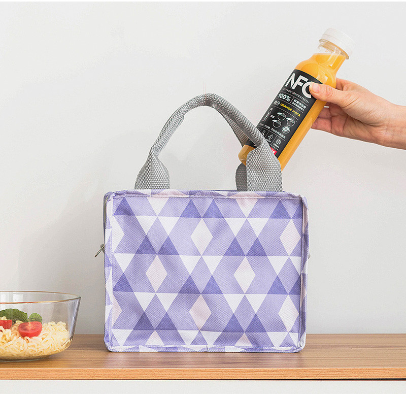 PEVA Lining 600D Polyester Insulated School Lunch Bag