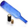 Buy cheap 750ml Glass Bottles for Vodka Champagne Juice Beverages Decorations Cobalt Blue Round from wholesalers