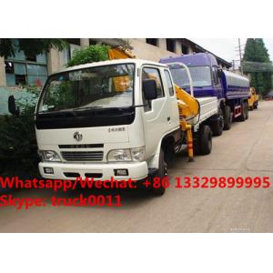 Buy cheap new best price dongfeng 2tons folded truck with crane for sale,mini Customized 2T knuckle crane boom mounted on truck from wholesalers