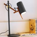 Modern Wooden Table Lamp Adjustable Wood Desk Accent Lamp Scantling Floor Lamp