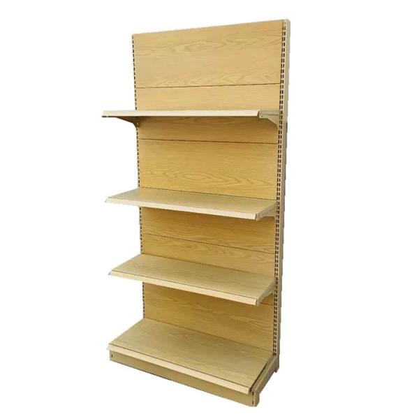 Buy cheap Factory Custom Size wood grain color grocery store shelving shop shelves retail display shelves anaqueles from wholesalers