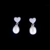 Buy cheap Natural Freshwater Pearl 925 Silver Drop Earrings Star Shaped Fashion from wholesalers