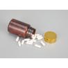 Buy cheap Medicine Brown Amber Pharmaceutical Pill Capsule Bottle With Child Proof Cap from wholesalers