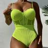 Buy cheap Vacation Ladies One Piece Swimming Costumes For Plus Size Women from wholesalers