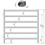 Interpon Powder Coated RAL 6005 USA Livestock Fence Panels 6ft X 10ft