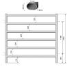 Buy cheap Interpon Powder Coated RAL 6005 USA Livestock Fence Panels 6ft X 10ft from wholesalers