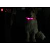 Buy cheap Night Safety Flashing Glow USB Rechargeable LED Dog Collar Leashes Pink / Blue / Red from wholesalers