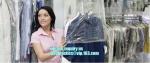 custom logo printed dry cleaning plastic transparent garment bags for dresses