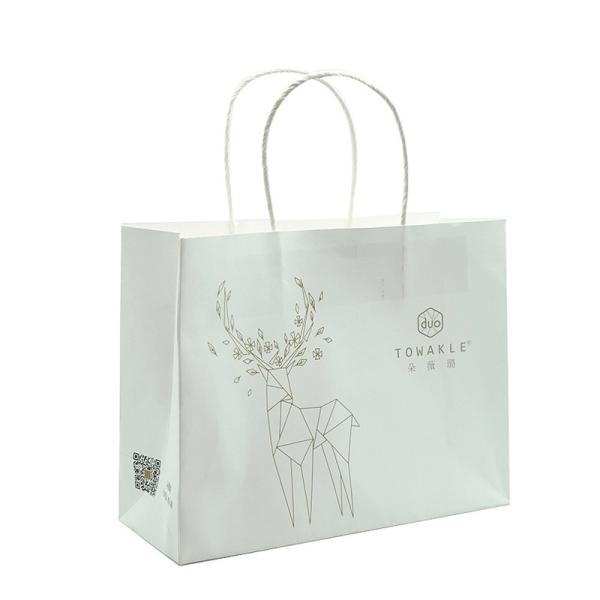 Buy cheap Recyclable Personalized Paper Gift Bags , Bespoke Paper Bags For Packaging from wholesalers