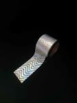silver stripe Heat transfer Reflective vinyl For Clothing Safety Workwear HTV