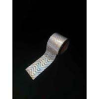 Buy cheap silver stripe Heat transfer Reflective vinyl For Clothing Safety Workwear HTV product