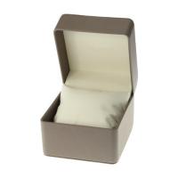 Buy cheap Luxury Durable Presentation Single Watch Case , Beautiful Beig Leather Watch Box product