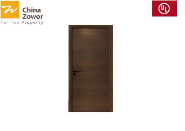 Buy cheap Single Leaf Primer Finish Wood Fire Door With Steel Frame/ Customized Size/ 1 Hour Fire Rated Door from wholesalers