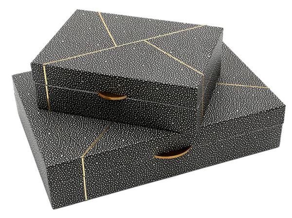 Buy cheap Elegant Leather Handmade 80mm Decorative Storage Containers from wholesalers