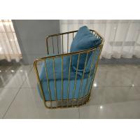 Buy cheap Luxurious Velvet 59cm 76cm Wrought Iron Sofa Set product