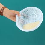 30cm Plastic Basket Organizer Round For Fruits Vegetables 24pcs/Carton