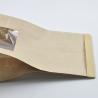 Buy cheap Kraft Stand Up Zip Brown Kraft Paper Bags Dried Food Pack from wholesalers