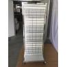 Buy cheap Commercial Double Sided Display Rack Adjustable Display Rack With Casters Chrome Finish from wholesalers