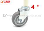 3 / 4 Inch Industrial Caster Wheels , Hard Rubber Caster Wheels Without Noise /