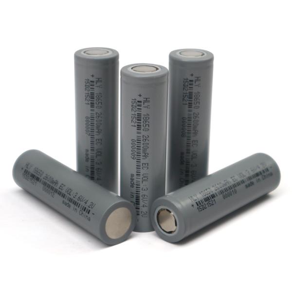 Buy cheap Cylindrical 3.6 V Lithium Battery 18650 2600mAh Rechargeable Flashlight Batteries from wholesalers