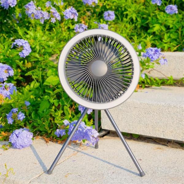 Buy cheap LED Ring Lights Portable Camping Fan 7800mAh Rechargeable Tent Fan from wholesalers