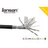 Buy cheap PE PVC Cat5e Lan Cable Bare Copper Black SFTP 24AWG 305m Twisted 4PR CCA BC from wholesalers