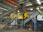 High Automatic Plastic Washing Recycling Machine , 1500 Kg / H Plastic Bag