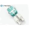 Buy cheap LC Quad Fiber Optic Adapters Stackable Four Port in Blue Green Aqua Colors from wholesalers