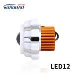 LED12 Double angel eye without fan motorcycle led headlight projector lens
