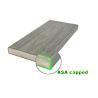 Buy cheap 140mm*25mm Anti-fading Solid PVC Decking for Outdoor Garden Eco-friendly Asa Capped from wholesalers