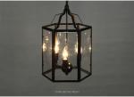 Vintage Led Candle Chandelier Black Candlesticks Bird Cages Living Rroom Loft