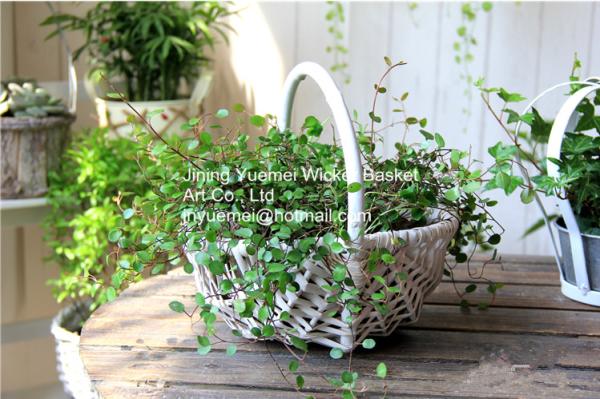 wicker basket manufacturer wicker garden basket willow plant baskets stock fast